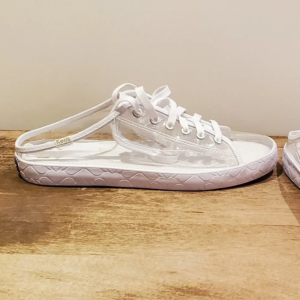 Keds x Kate Spade Women's Kickstart Mules Clear Gold Shoes Size 9 US - Picture 9 of 15